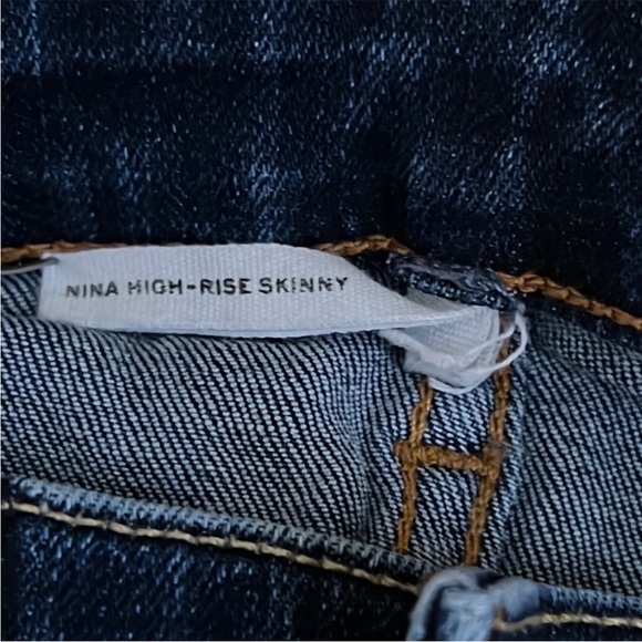 rag & bone Nina High-Rise Skinny - Marine Blue - Picture 10 of 15